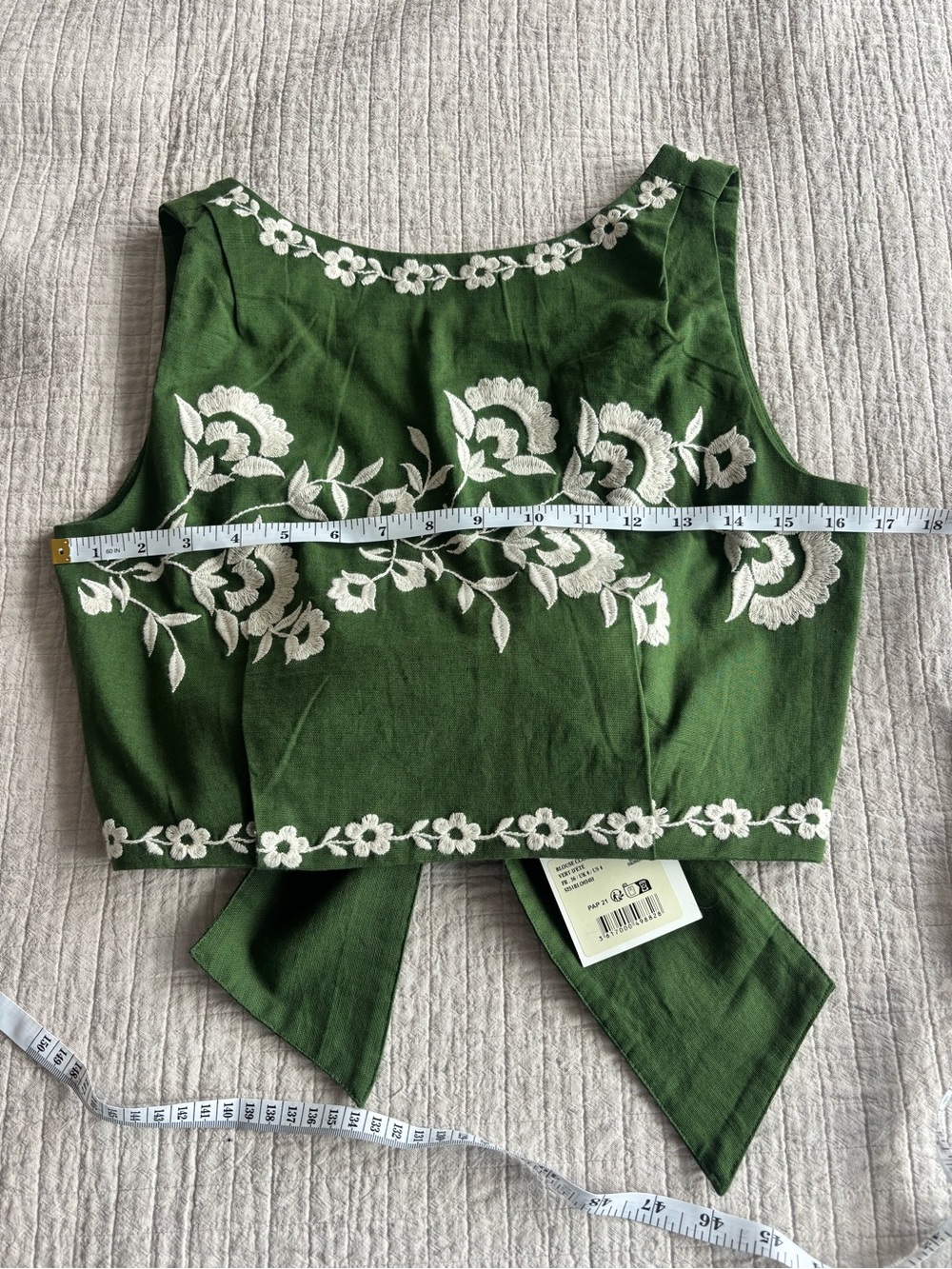 NWT Sézane Set - Siloe Skirt + Claire Blouse in Summer Green Size 4/36 - Picture 11 of 13